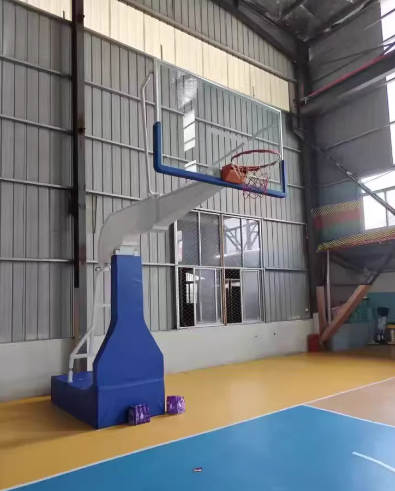 室内外移动式篮球架出租 钢化玻璃篮板 学校社区企业篮球场配套
